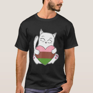 Gynosexual Heart Cat Nonbinary Love T-Shirt