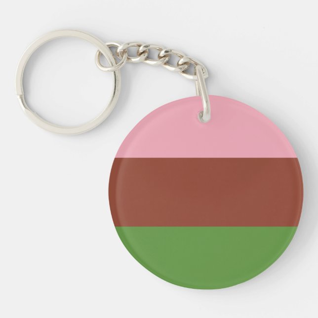 Gynosexual Pride Flag Key Ring (Front)