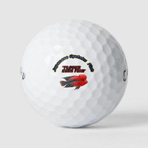 Gyotaku flower head fish premium golf ball 🥎🔥