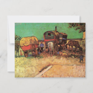 Gypsies with Caravans by Vincent van Gogh