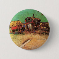 Gypsies with Caravans by Vincent van Gogh