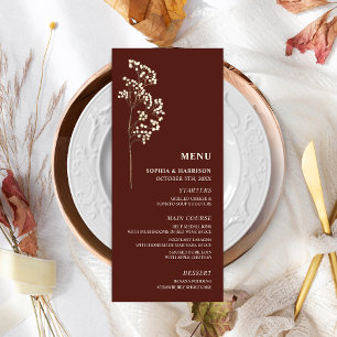 Gypsophila Dark Red Baby's Breath Wedding Menu