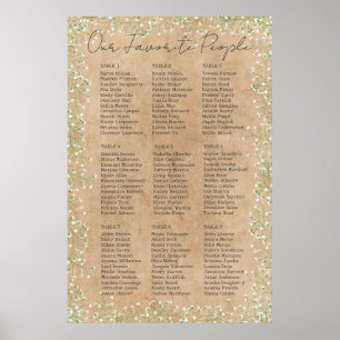     Gypsophila Floral Rustic Wedding Seating Chart