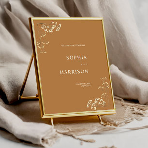 Gypsophila Goldenrod Baby's Breath Wedding Poster