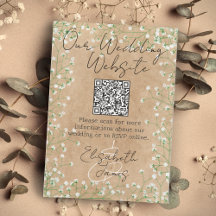 Gypsophila Watercolor Floral Our Wedding Website