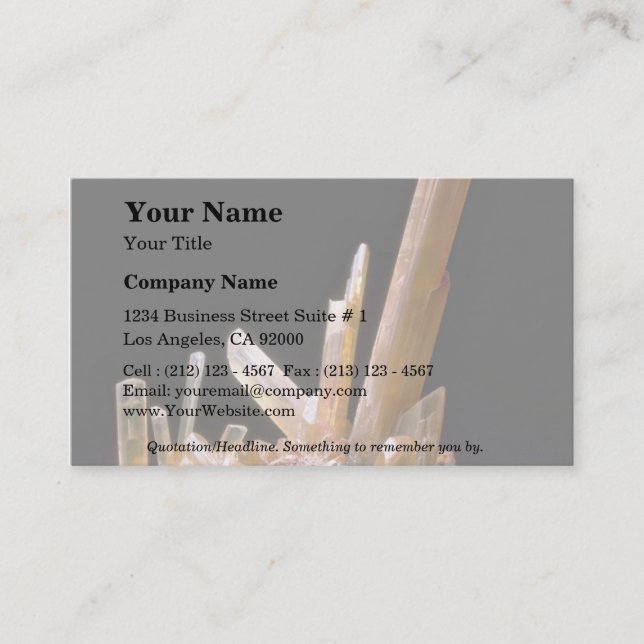 Gypsum Business Card (Front)