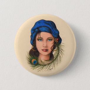 Gypsy 6 Cm Round Badge