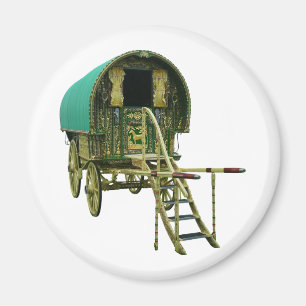 Gypsy bowtop caravan magnet