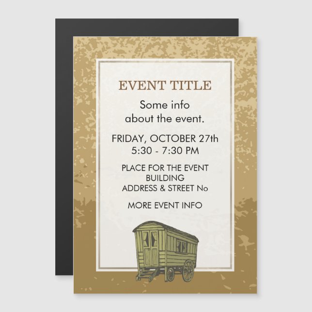 Gypsy caravan wagon (Front/Back)