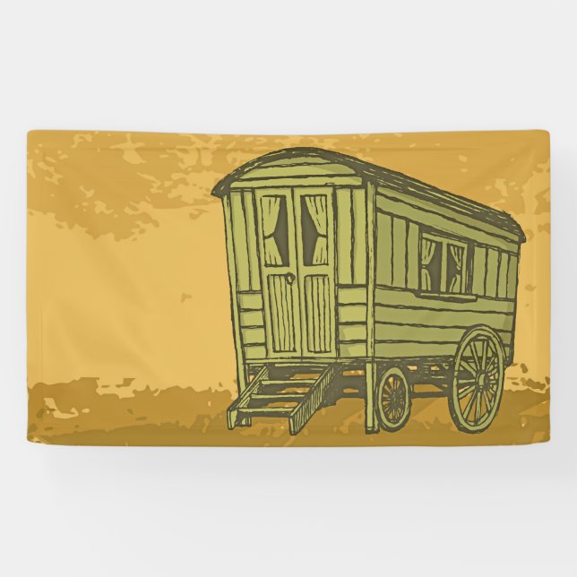 Gypsy caravan wagon banner (Horizontal)