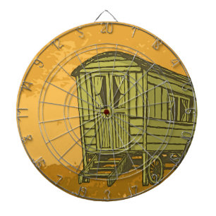 Gypsy caravan wagon dartboard