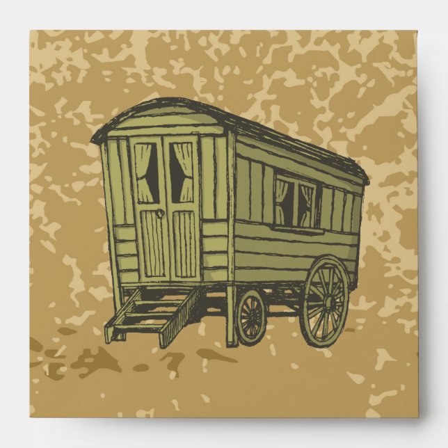 Gypsy caravan wagon envelopes (Front)