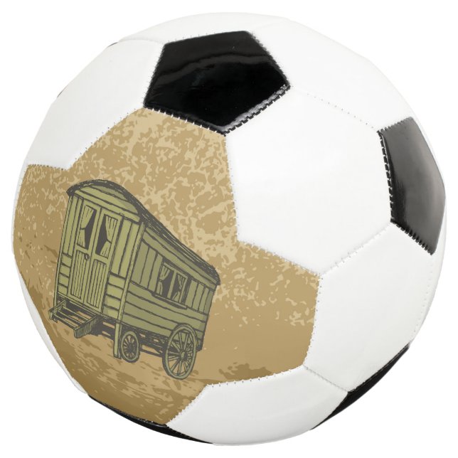 Gypsy caravan wagon football (Three Quarter)