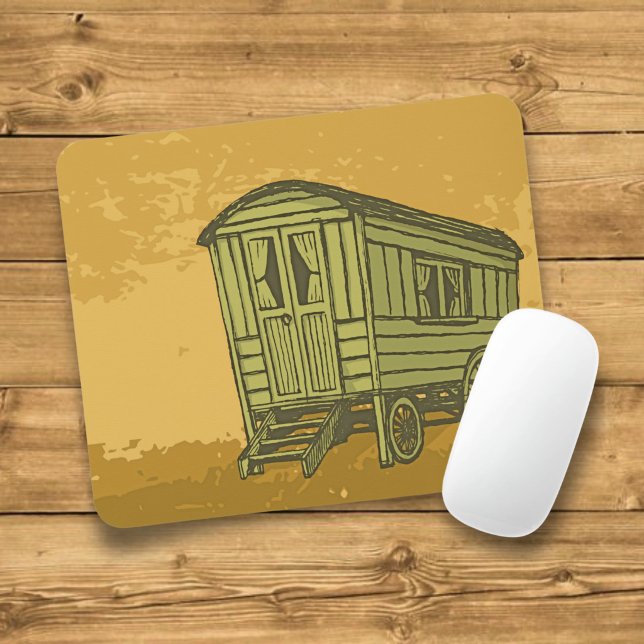 Gypsy caravan wagon mouse mat (Creator Uploaded)