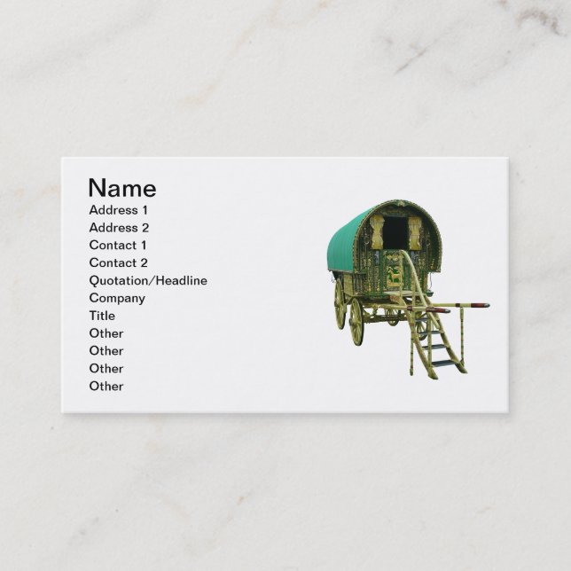 Gypsy door detail business card (Front)