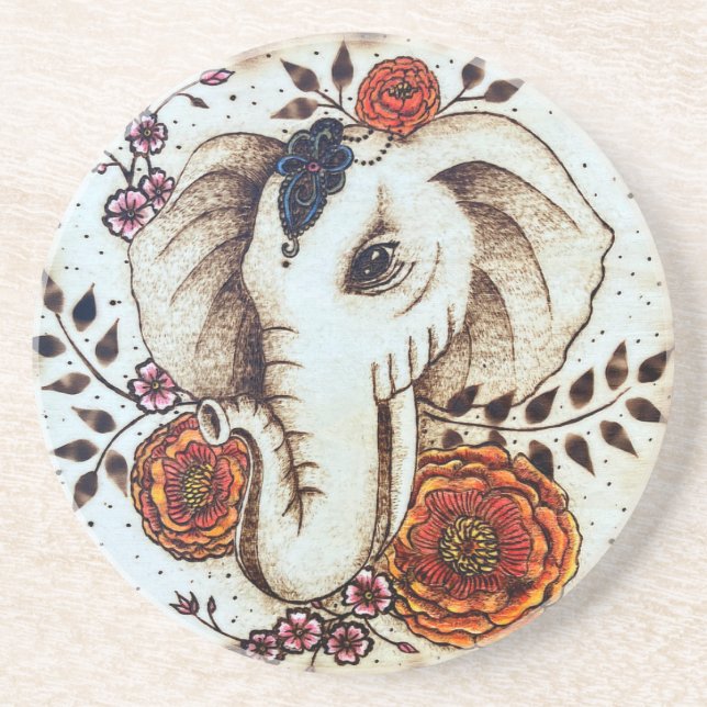 Gypsy Elephant Coaster (Front)