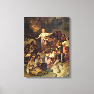 Gypsy Encampment, 1848 Canvas Print