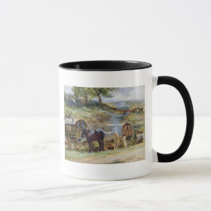 Gypsy Encampment, Appleby, 1919 Mug