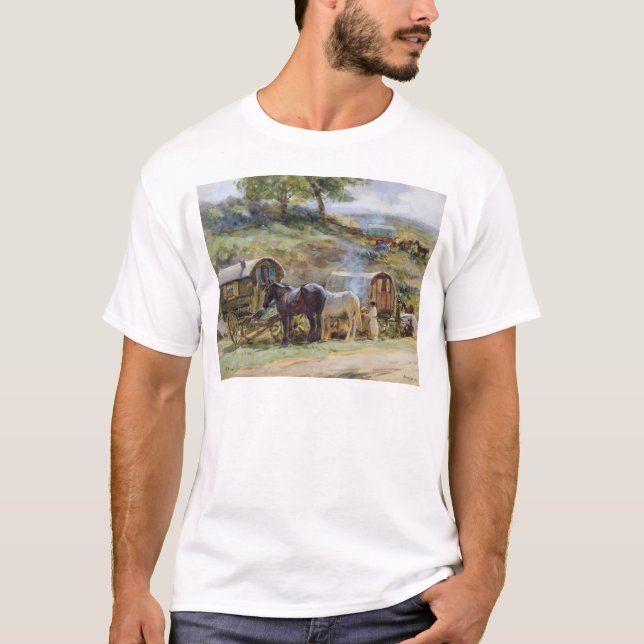 Gypsy Encampment, Appleby, 1919 T-Shirt (Front)