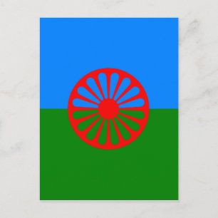 Gypsy flag postcard