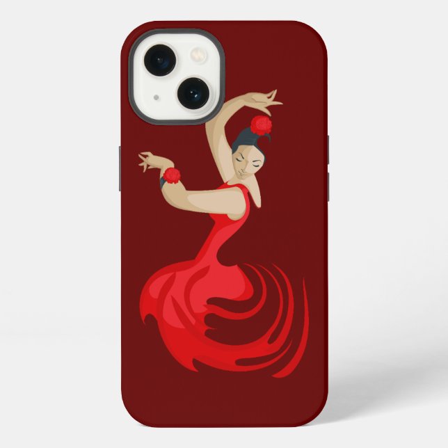 Gypsy Flamenco Dancer iPhone Case (Back)