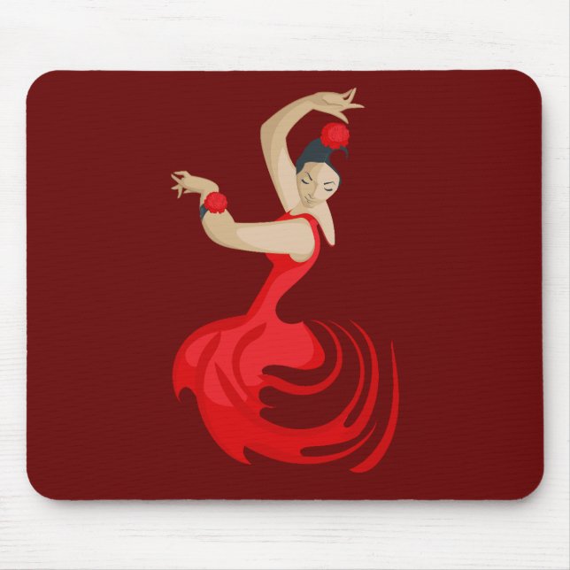 Gypsy Flamenco Dancer Mouse Mat (Front)
