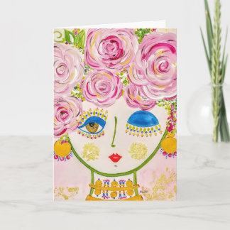 Gypsy Garden Girl Glow - Note Card