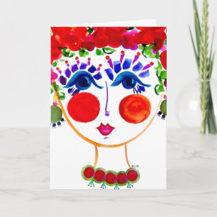 Gypsy Garden Girl Peony - Note Card