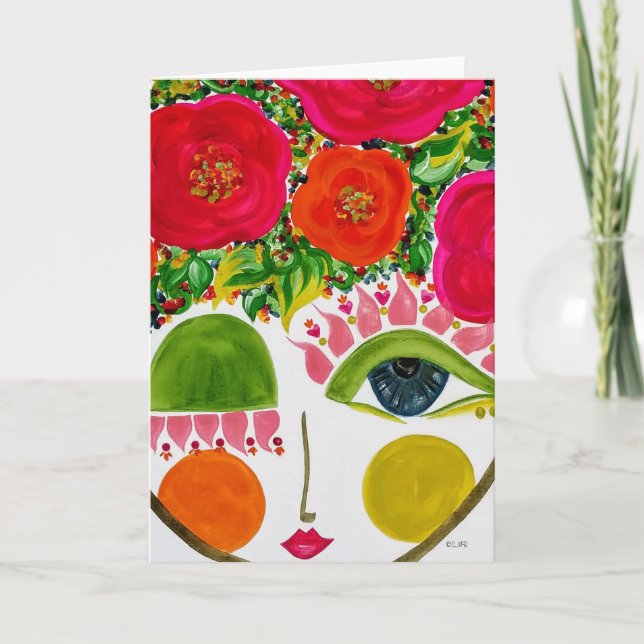 Gypsy Garden Girl Rosie - Note Card (Front)