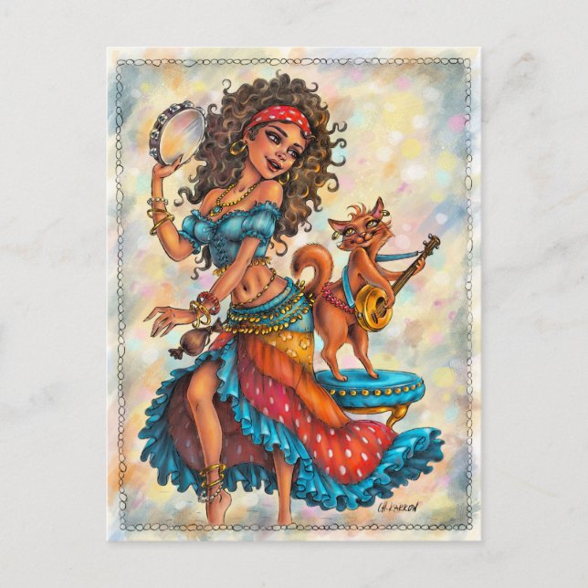 Gypsy Girls Postcard (Front)