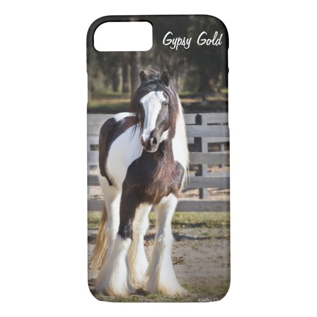 Gypsy Gold Gypsy Vanner phone case (Back)
