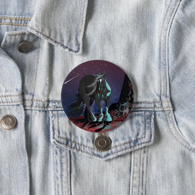 Gypsy Heart ~  7.5 Cm Round Badge (In Situ)