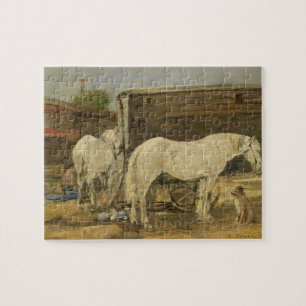 Gypsy Horses, c.1885-90 (oil on canvas) Jigsaw Puzzle