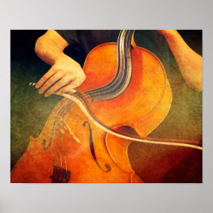 Gypsy Jazz Variation - Surreal Cello Poster