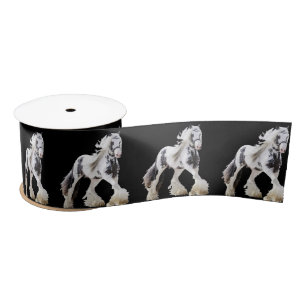 Gypsy Mare Stallion Draught Horse Satin Ribbon