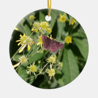 Gypsy Moth Ceramic Tree Decoration