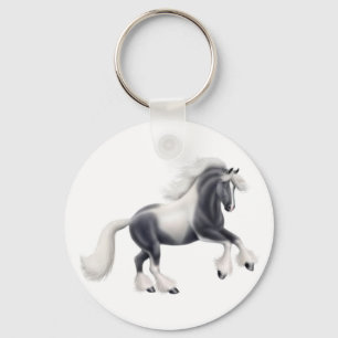 Gypsy Paint Horse Keychain