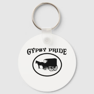 Gypsy Pride Black & White Caravan Key Ring