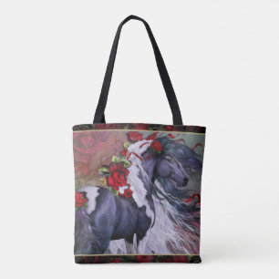 Gypsy Rose w/border Tote Bag