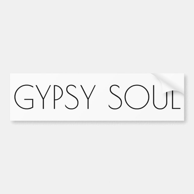 Gypsy Soul Bumper Sticker (Front)