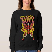 GYPSY SOUL BUTTERFLY T-SHIRT LADIES SWEATSHIRT