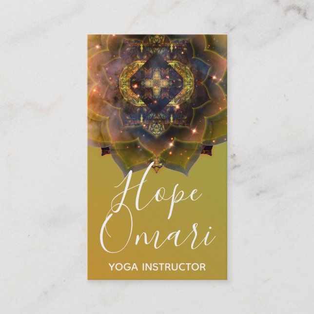 Gypsy Soul Mandala Business Card (Front)