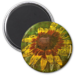 Gypsy Sweetheart Floral Collage Magnet