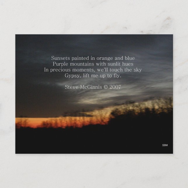 Gypsy Touch the Sky Postcard (Front)