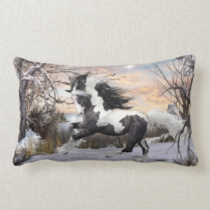 Gypsy Vanner Horse Throw Pillow