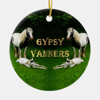Gypsy Vanners Ceramic Tree Decoration