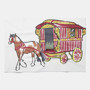 GYPSY WAGON TEA TOWEL