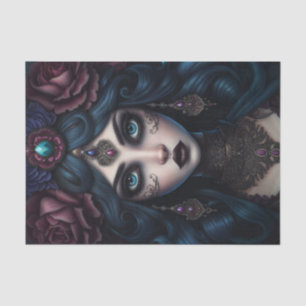 Gypsy Woman Dark Gothic Decoupage Paper