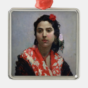 Gypsy Woman Metal Tree Decoration