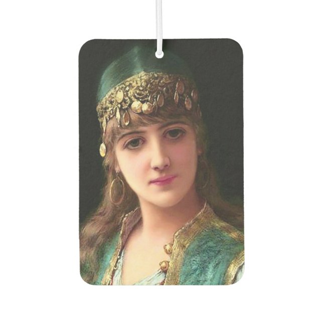 Gypsy woman victorian elegant harem bellydancer car air freshener (Front)